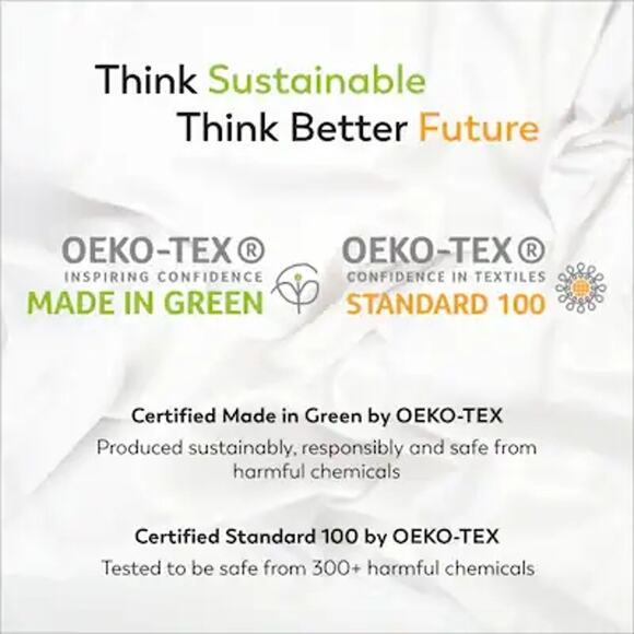 Purity Home Organic 100% Cotton Eco Friendly & Breathable Sheet Set Green Queen - Picture 3 of 7